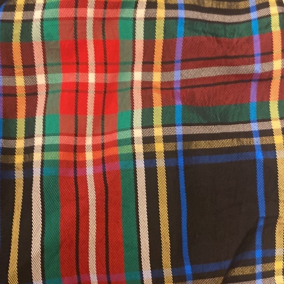 Charter Club petites tartan plaid maxi skirt size 14 made in USA - Picture 2 of 6